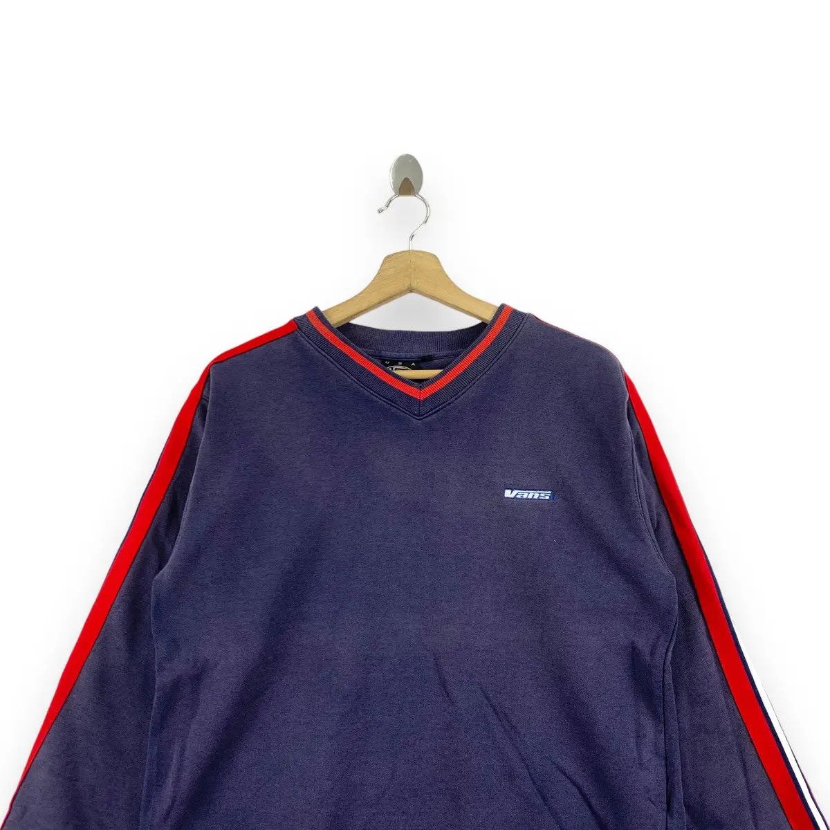 Vans Vintage VANS OF THE WALL Skateboard V Neck Sweatshirt Size US M / EU 48-50 / 2 - 5 Thumbnail