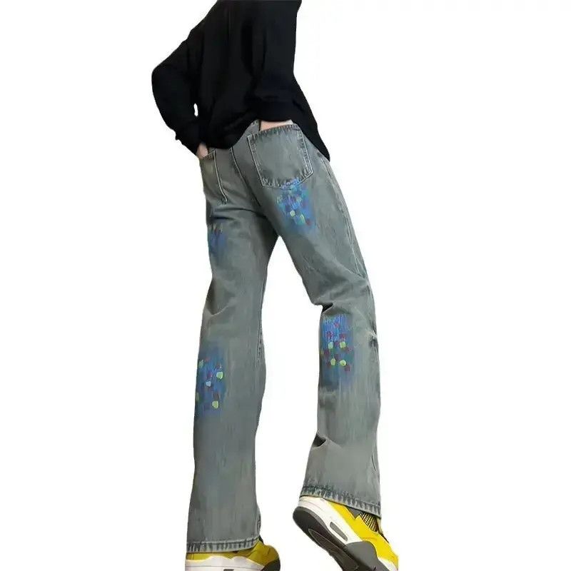 Japanese Brand Retro loose straight leg jeans Size US 32 / EU 48 - 5 Thumbnail