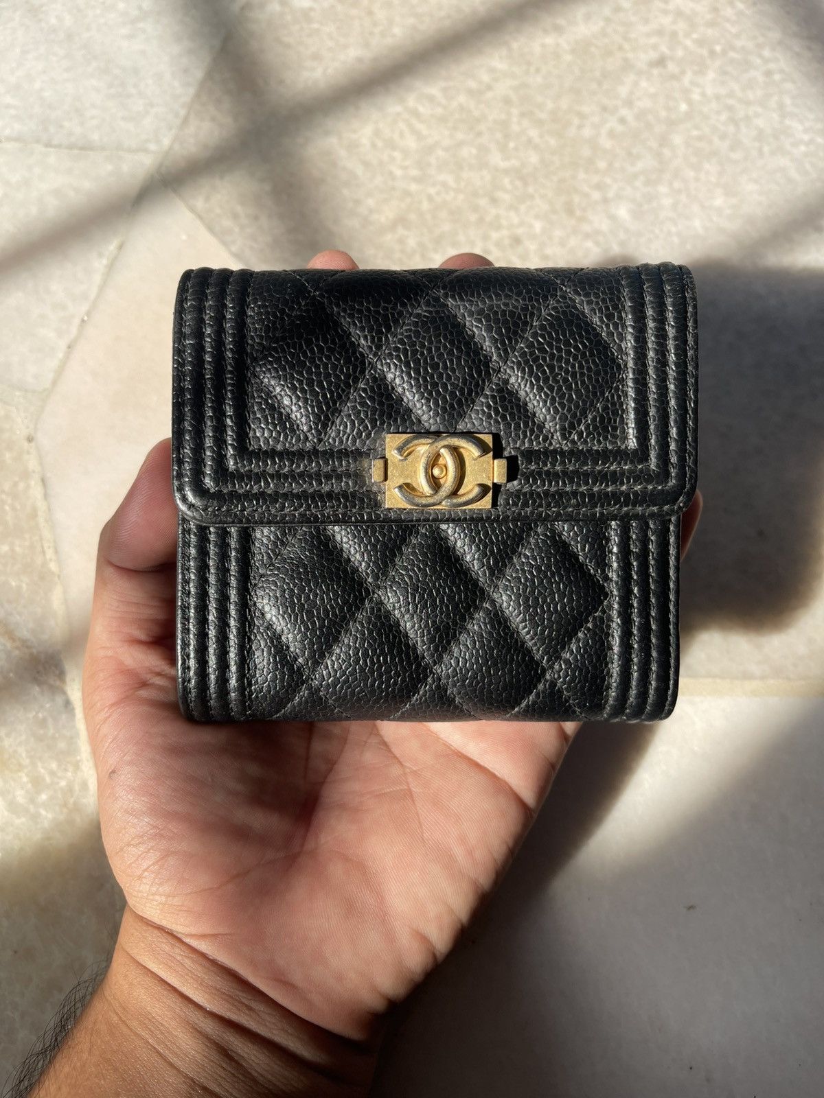 Chanel Chanel Black Boy Wallet Size ONE SIZE - 3 Thumbnail