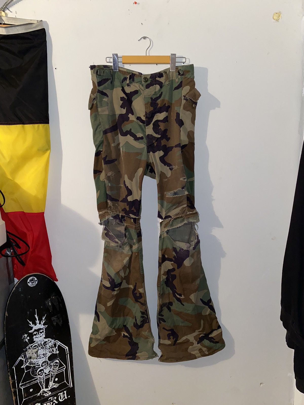 Handmade 1/1 reworked vintage military flares Size US 30 / EU 46 - 2 Thumbnail
