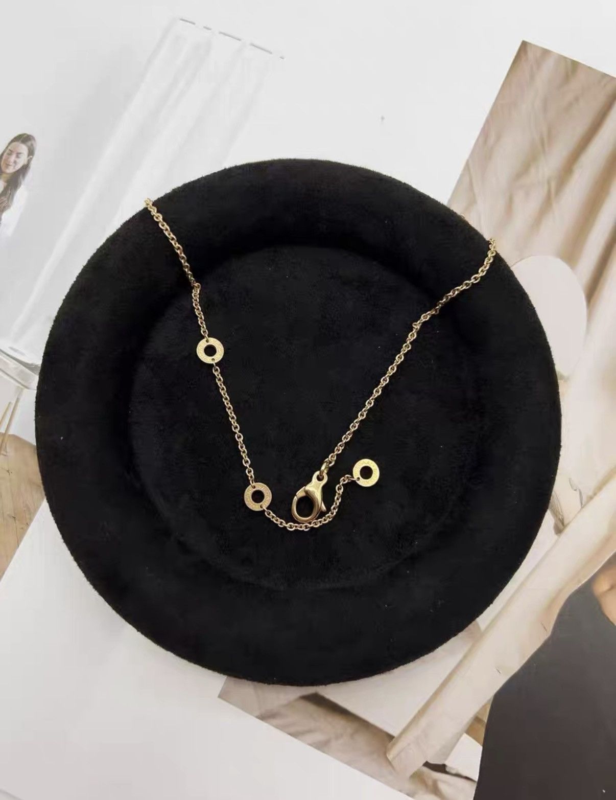 Bvlgari Bvlgari B.zero1 Series 18K Tri-color Spring Necklace J38 Size ONE SIZE - 2 Thumbnail