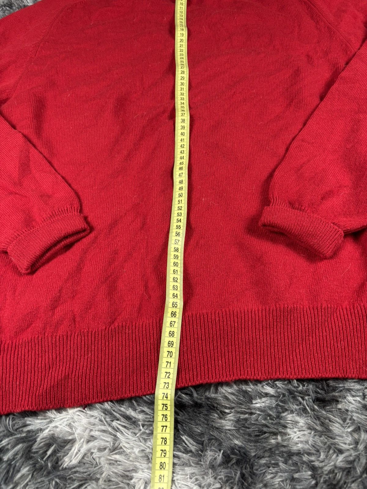 Johnstons Of Elgin Johnstons of Elgin V-Neck Lambswool Sweater Made in Scotland Size US L / EU 52-54 / 3 - 8 Thumbnail