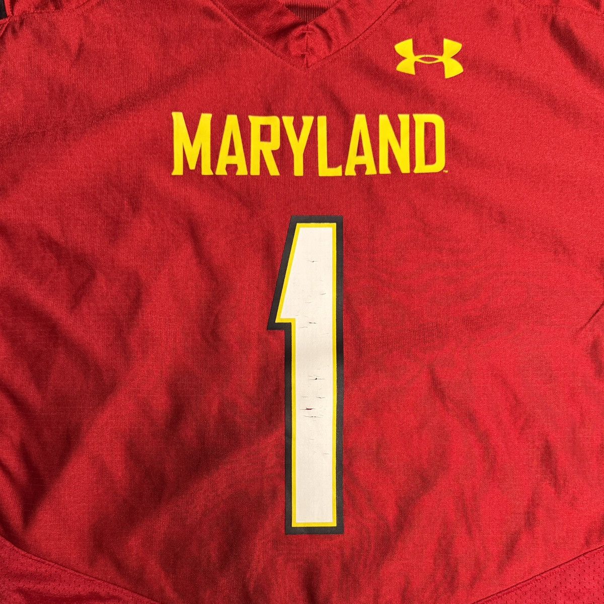 Under Armour Vintage University of Maryland Flag Edition Football Jersey Size US XL / EU 56 / 4 - 2 Thumbnail