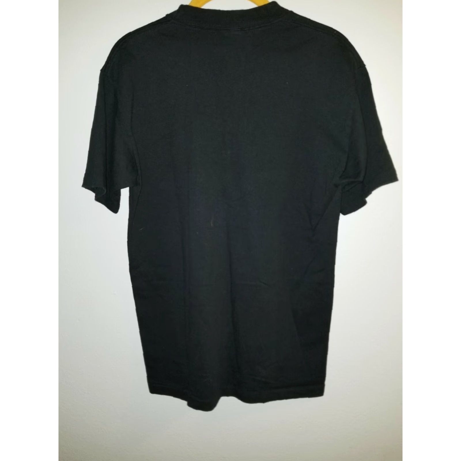 Rainbow VINTAGE Show Stopper T-Shirt Womens M 80s Rainbow Spell Out Single Stitch Black Cotton Embroidered Size M / US 6-8 / IT 42-44 - 4 Thumbnail