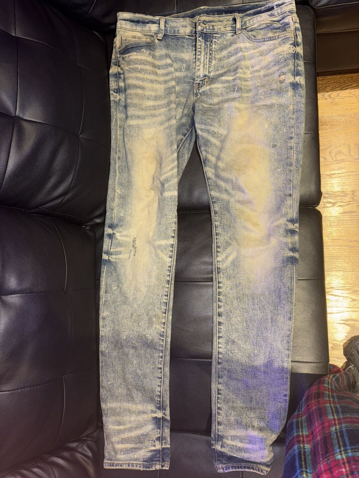 MNML Sand Colored Distressed Denim Size US 36 / EU 52 - 3 Thumbnail