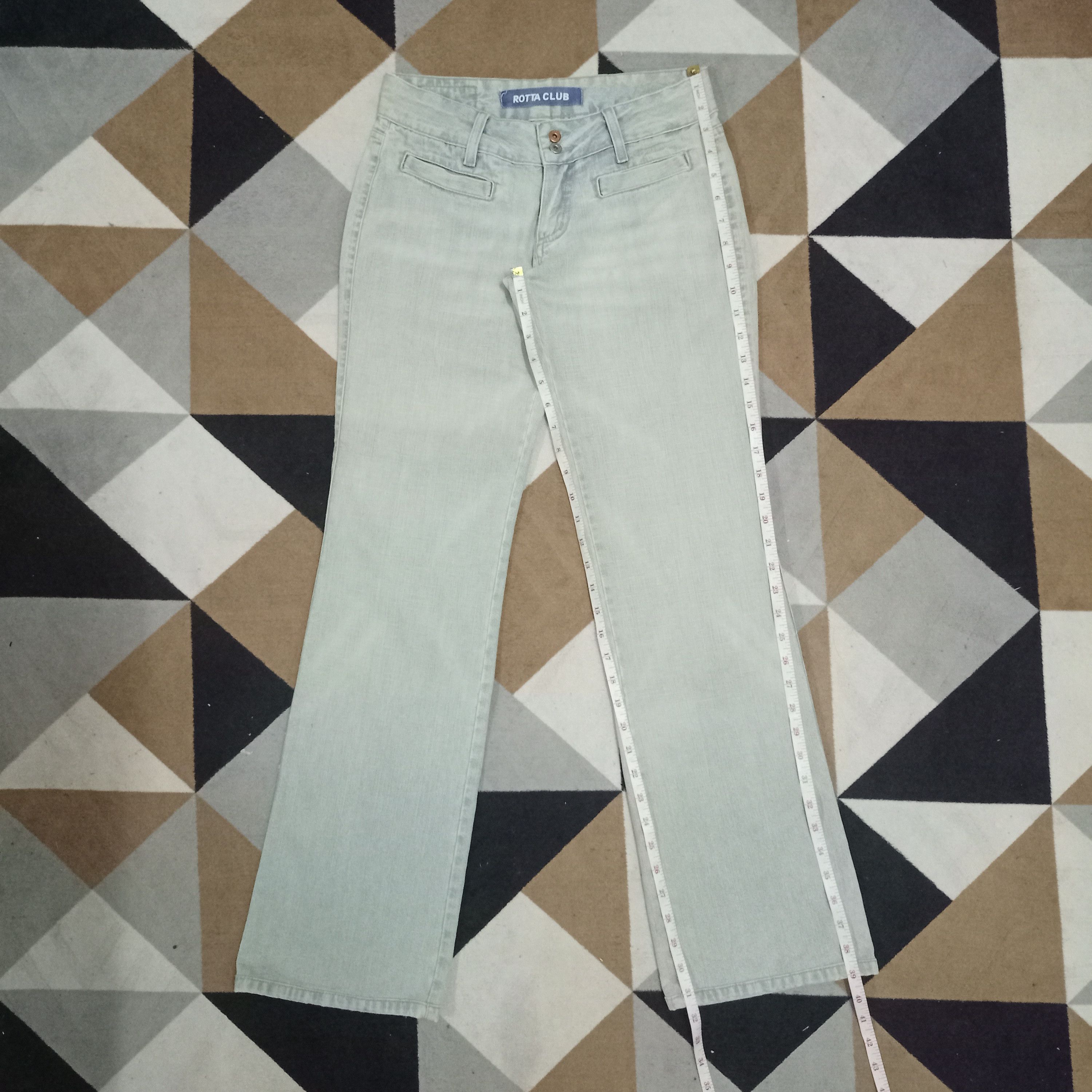Japanese Brand Vintage Japanese Brand Faded Wash Style Flare Jeans Size 28" / US 6 / IT 42 - 11 Thumbnail