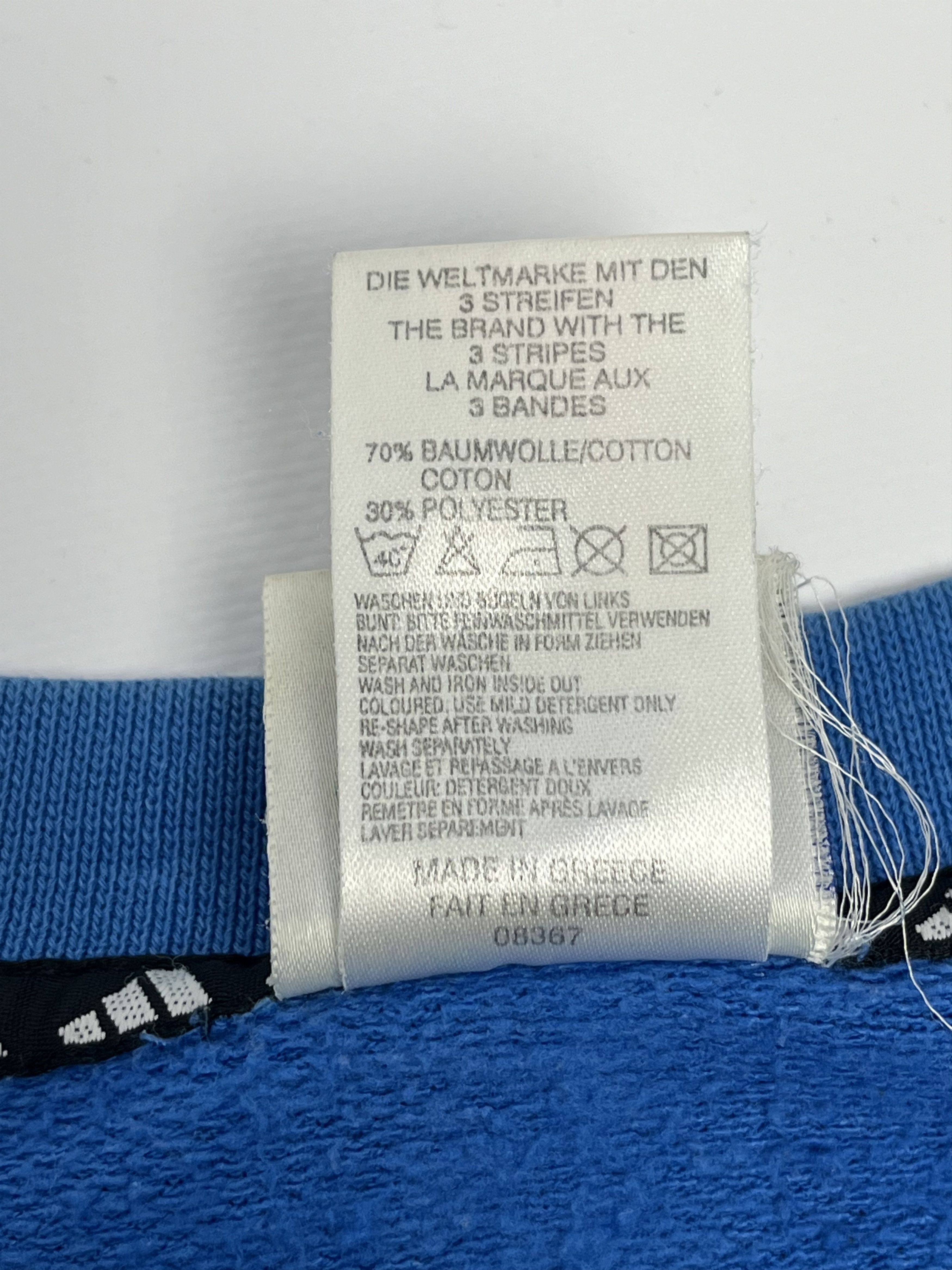 Adidas Adidas Vintage Sweatshirt Big Logo Size Small Blue Size US S / EU 44-46 / 1 - 8 Thumbnail
