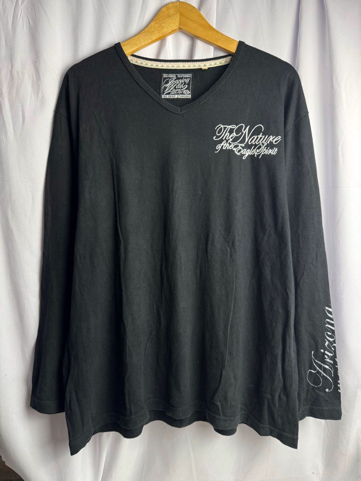 If Six Was Nine × Japanese Brand × Le Grande Bleu (L.G.B.) Japanese Poem Eagle Long Sleeve Size US XL / EU 56 / 4 - 2 Thumbnail