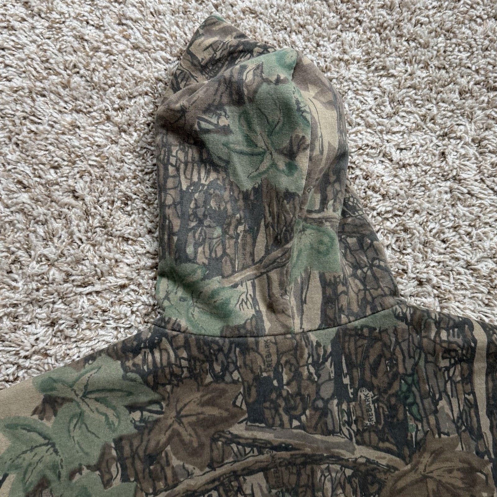 Vintage Vintage 80's Camo Full Zip Hoodie Size XL Ace Sportswear USA Size US XL / EU 56 / 4 - 6 Thumbnail