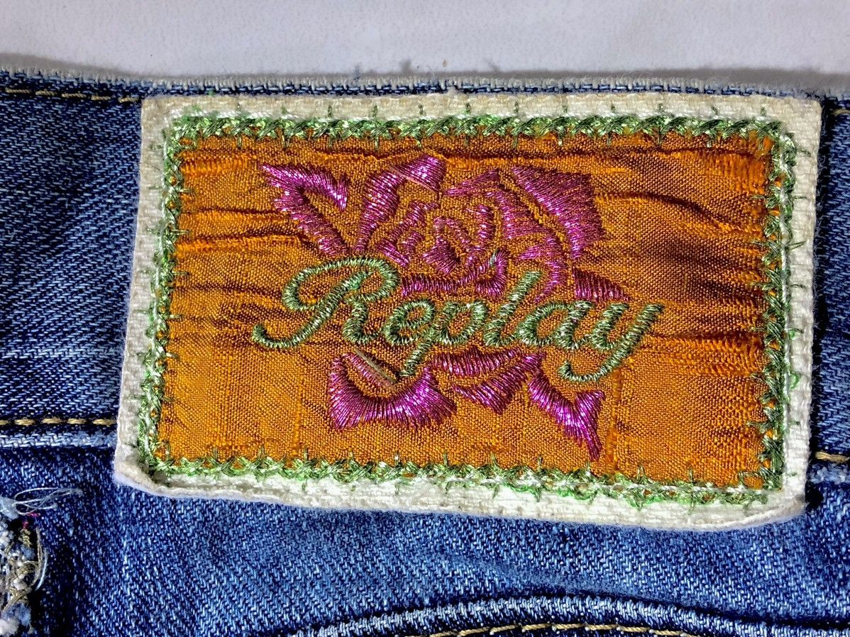 Replay EMBROIDERY REPLAY BRAND JEANS Size 30" / US 8 / IT 44 - 6 Thumbnail