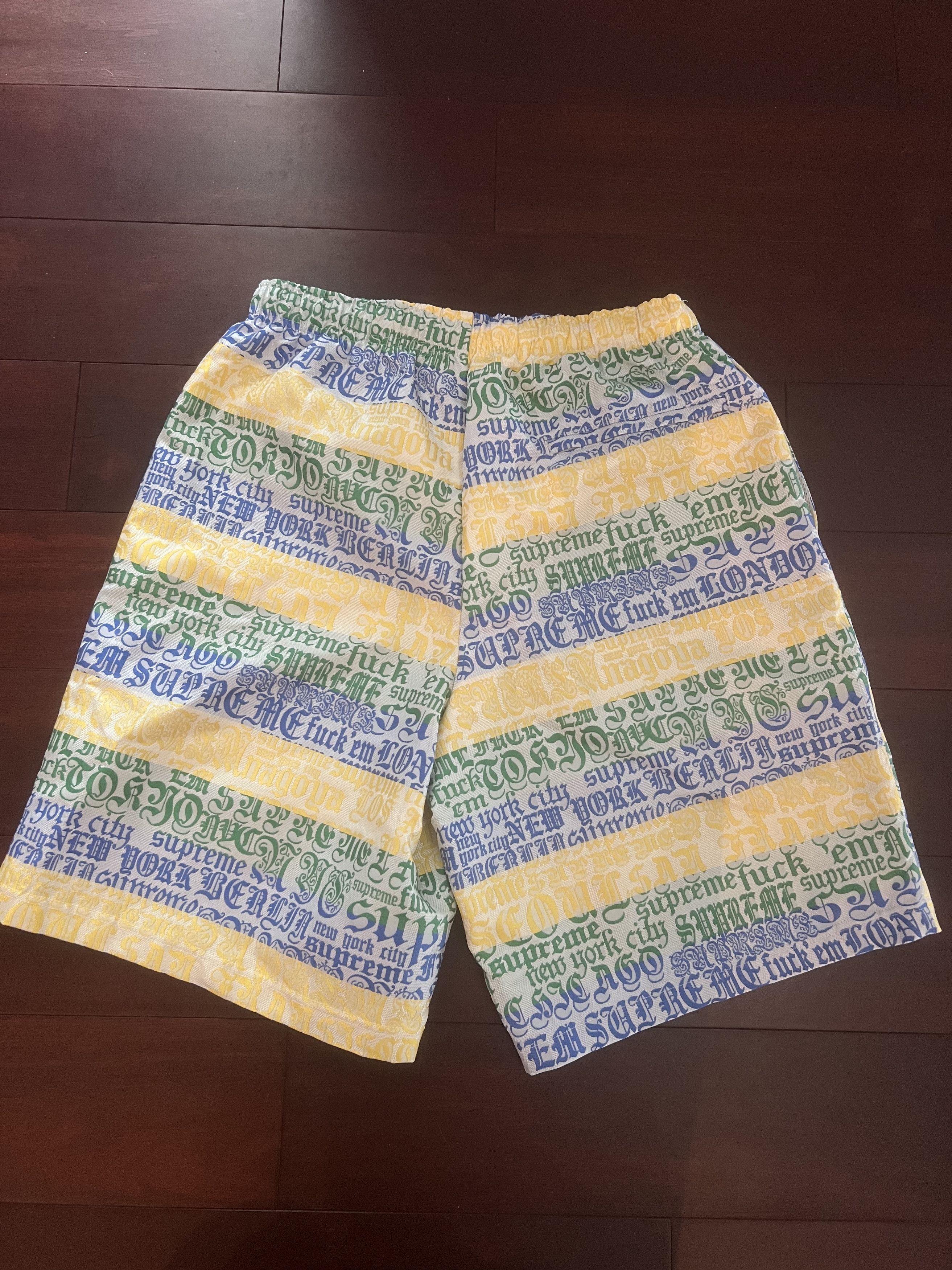 Supreme Cities Jacquard Mesh Shorts Size US 30 / EU 46 - 3 Thumbnail
