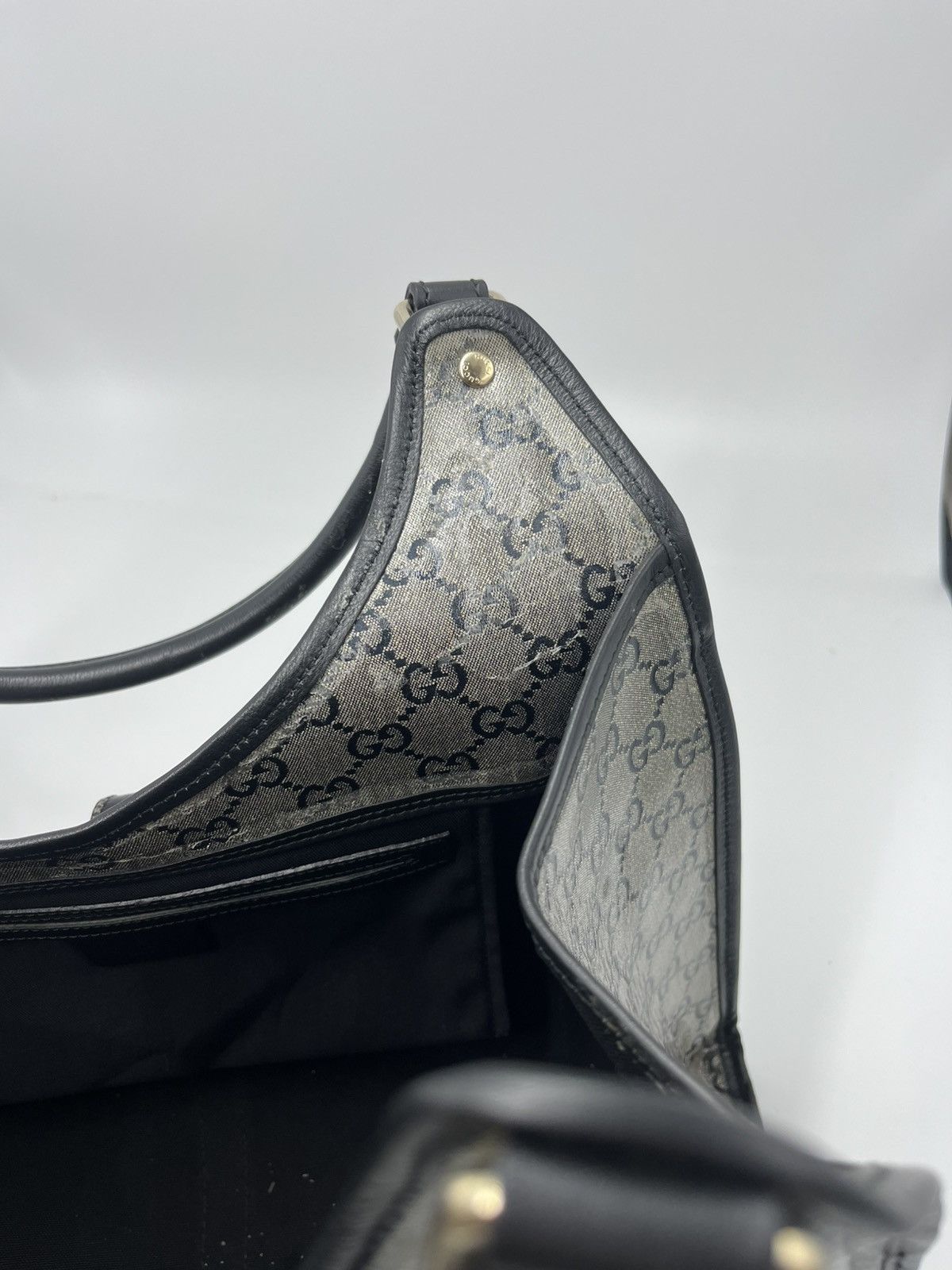 Gucci GUCCI Crystal Monogram Medium Joy Shoulder Bag Black Size ONE SIZE - 18 Thumbnail