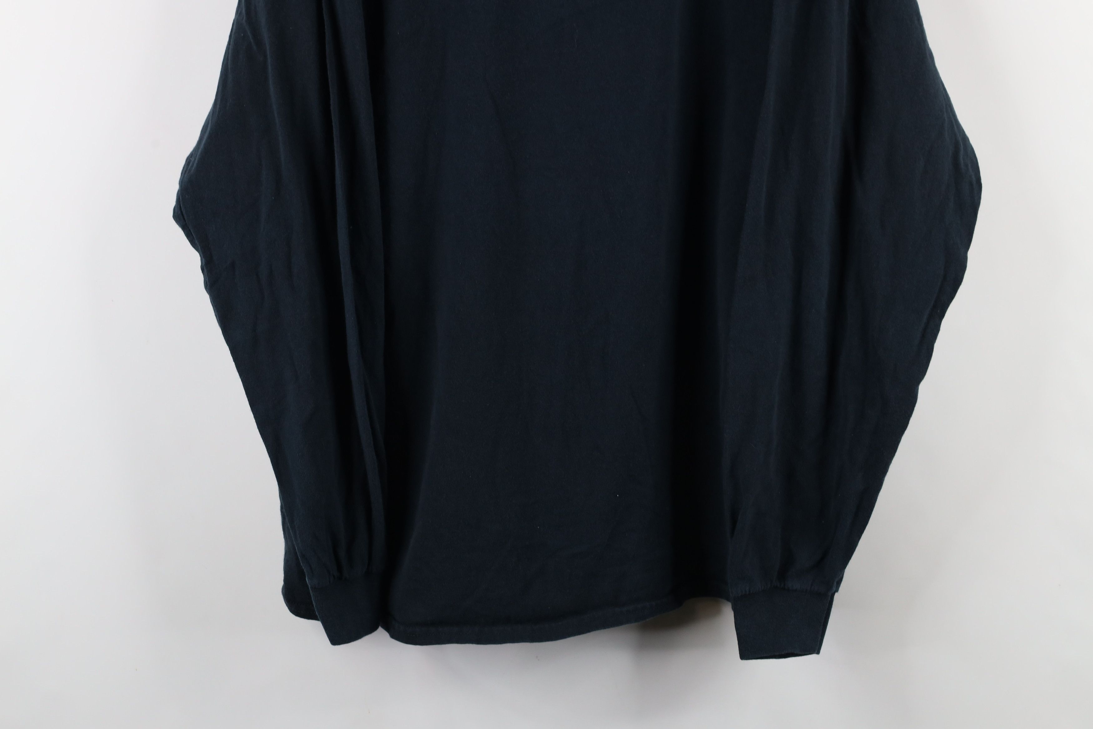 Vintage Vintage 90s Streetwear Cotton Long Sleeve T-Shirt Black Size US XL / EU 56 / 4 - 3 Thumbnail