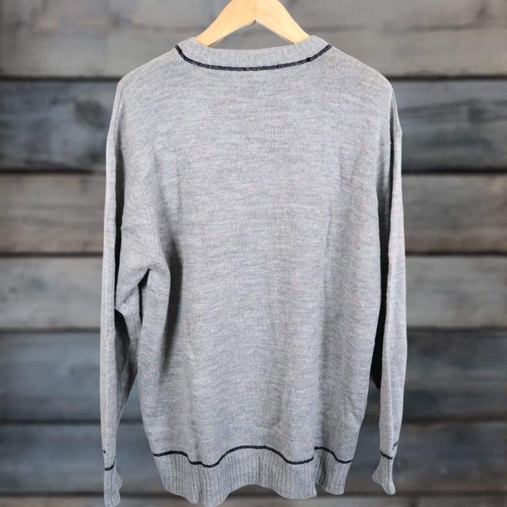 Vintage VINTAGE Tupac Makaveli Sweater Men 2XL Gray Wool Knit Rap Hip Hop 90s 2Pac VTG Size US XXL / EU 58 / 5 - 1 Thumbnail