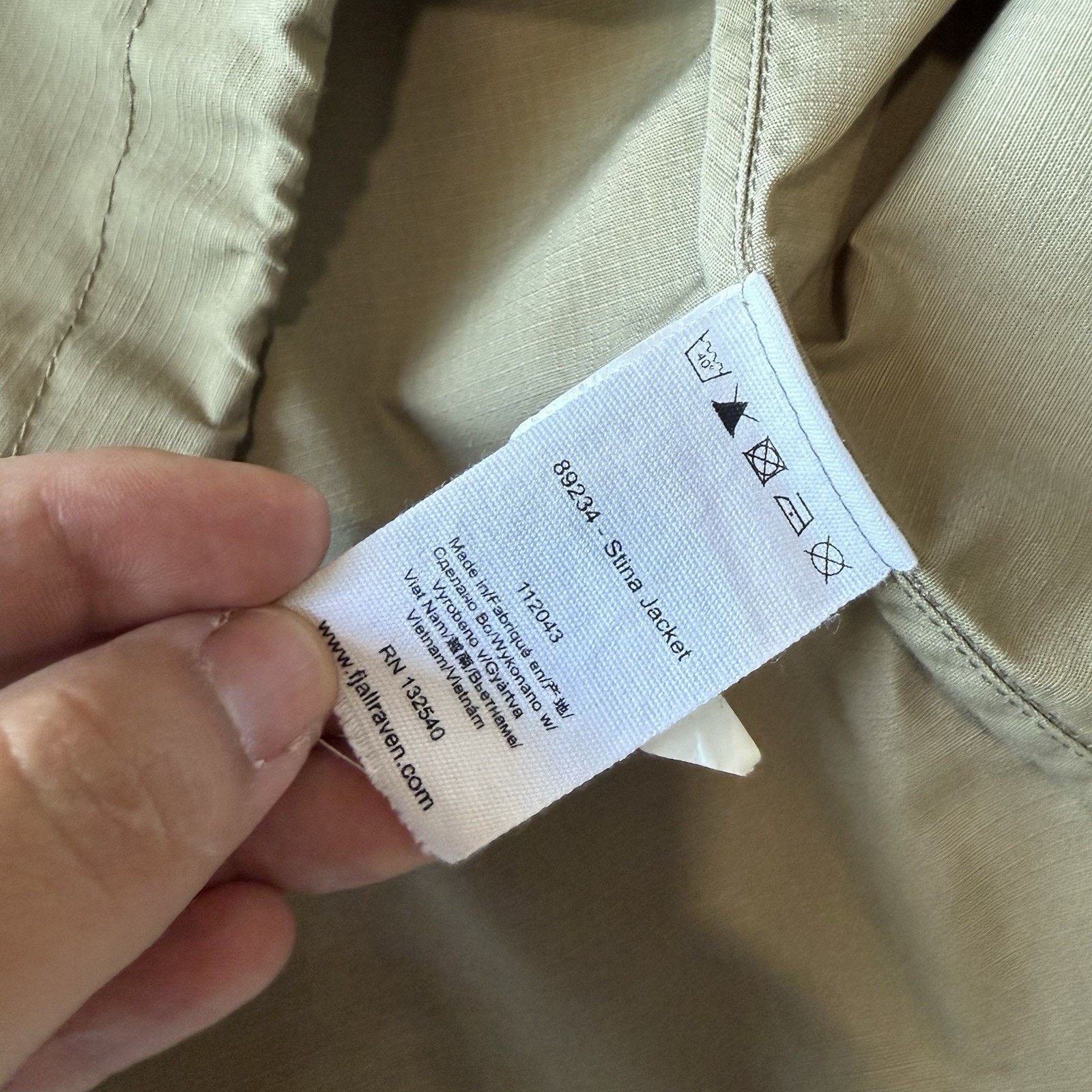 Fjallraven Fjallraven Stina Jacket Women's Large Khaki G1000 Full Zip Size L / US 10 / IT 46 - 6 Thumbnail