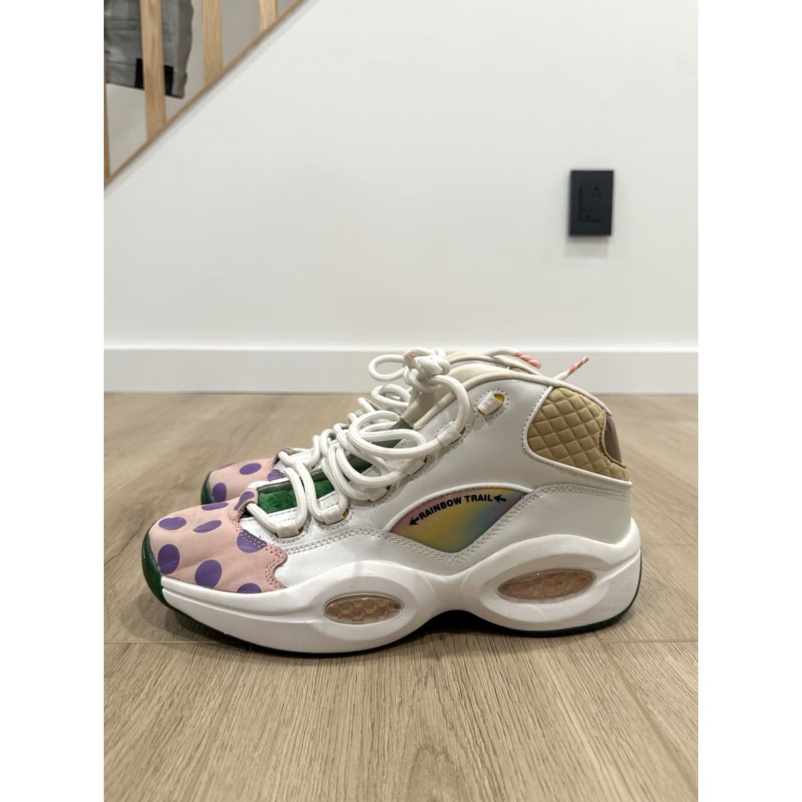Reebok Reebok Question Mid x Hasbro Candy Land Men Basketball Shoe Size 10 Multicolor Nike-style Sneakers? Size US 9 / EU 42 - 5 Thumbnail