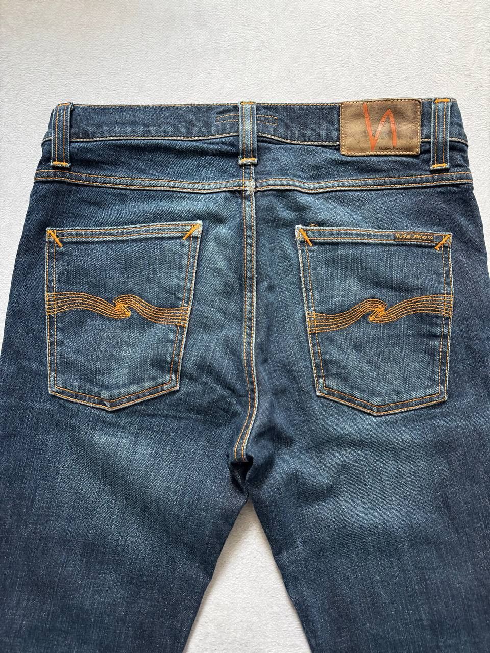 Nudie Jeans Nudie Jeans Lean Dean Crinkle Blues Denim Pants Size US 30 / EU 46 - 3 Thumbnail
