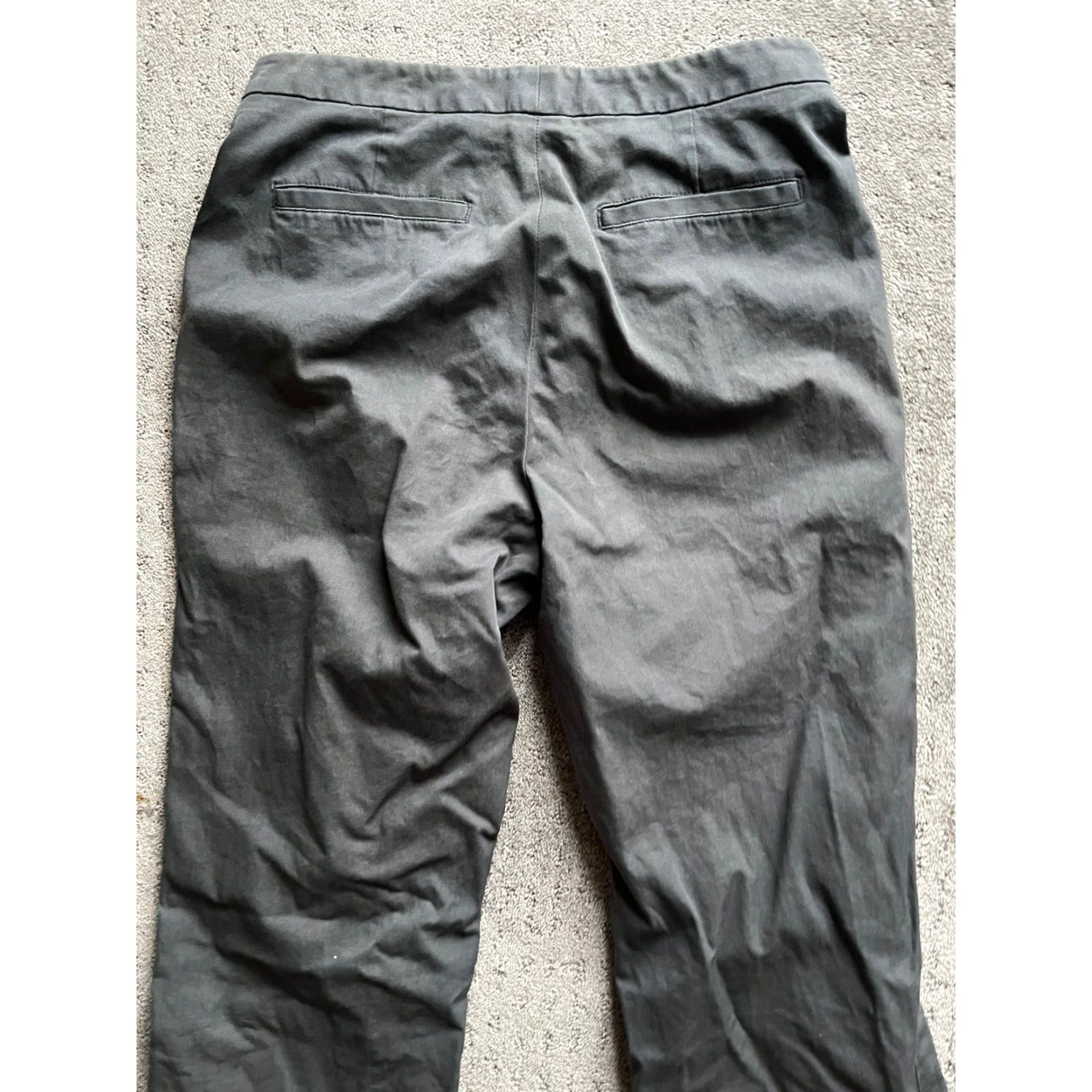 Banana Republic Banana Republic Store Women Gray Dress Pants 8R Stretch Solid Size 30" / US 8 / IT 44 - 4 Thumbnail