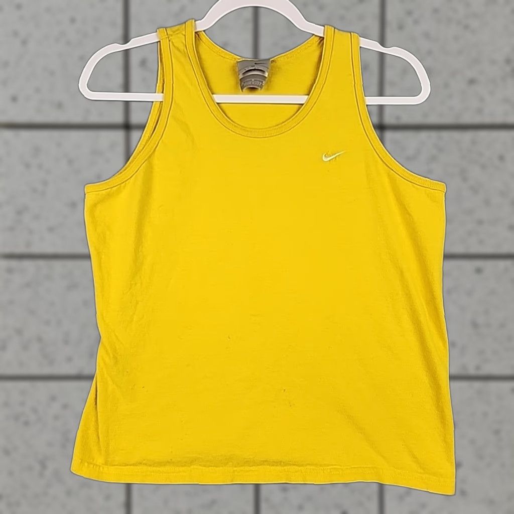 メンズウェア [Vintage]90sNike YellowEmblem Sleeveless Nike Yellow Sleeveless Shirts for Men for sale | eBay
