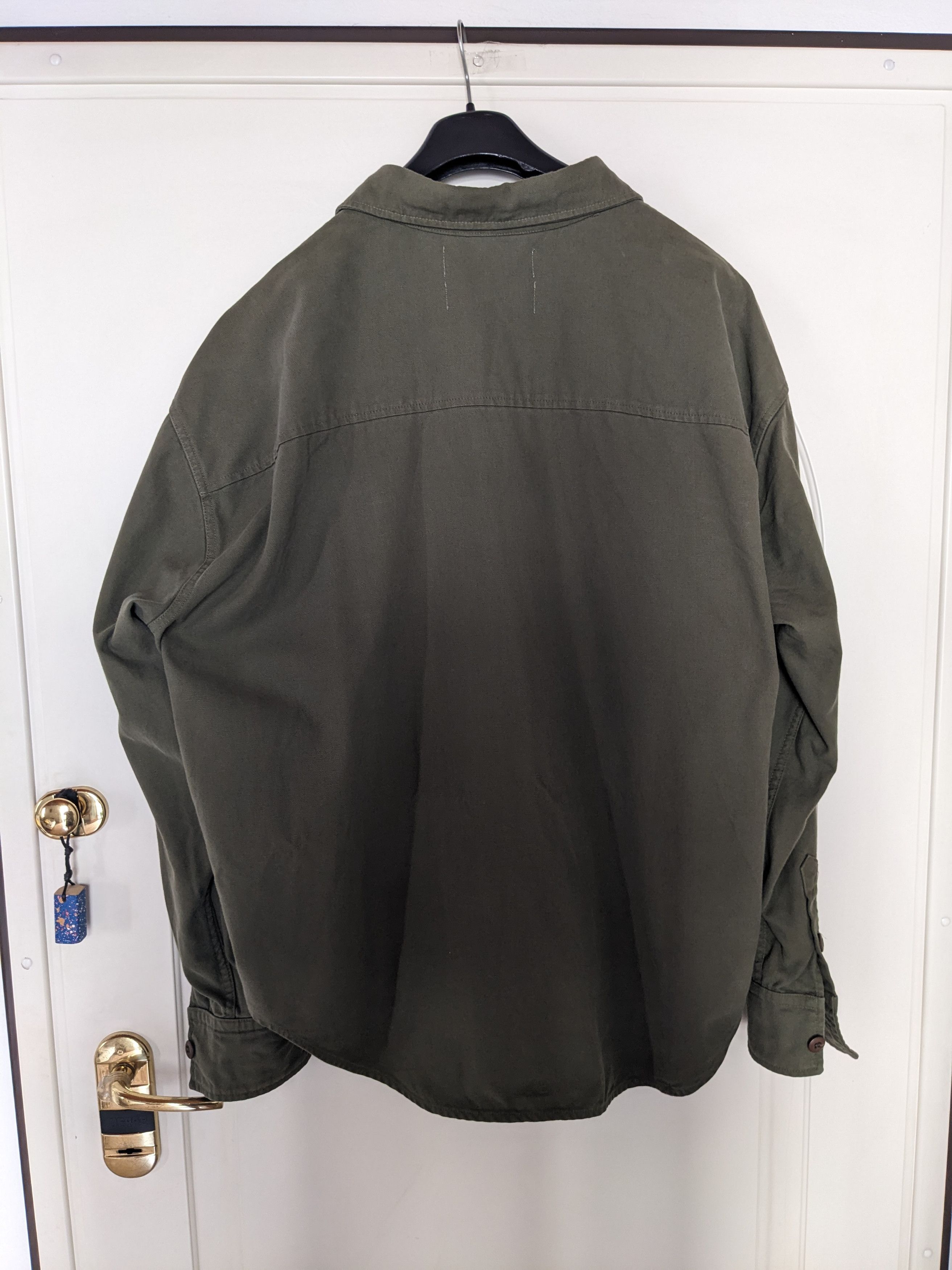 Other Darryl Brown Military Work Shirt Olive Green Size US XL / EU 56 / 4 - 4 Thumbnail