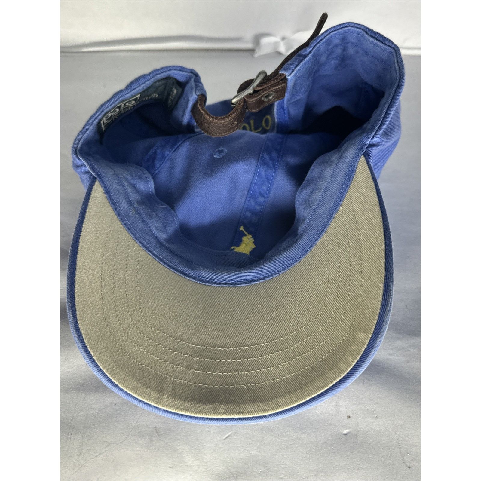 Polo Ralph Lauren Polo Ralph Lauren Blue Ball Cap Chino Hat Yellow Pony Size ONE SIZE - 7 Thumbnail