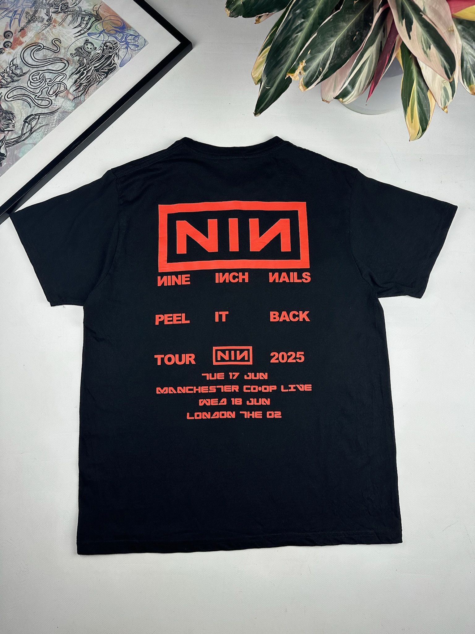 Band Tees × Vintage Oasis Shirt Box Logo Vintage Band Tees