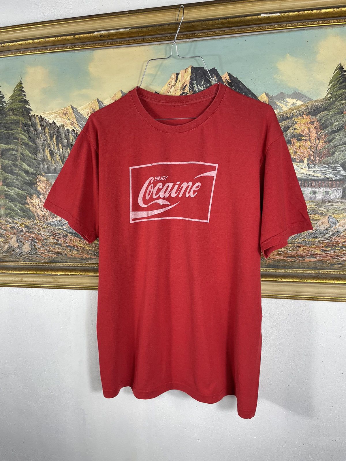 Other vintage Enjoy Cocaine graphic 70s 80s 90s Parody Tee coke Size US M / EU 48-50 / 2 - 2 Thumbnail