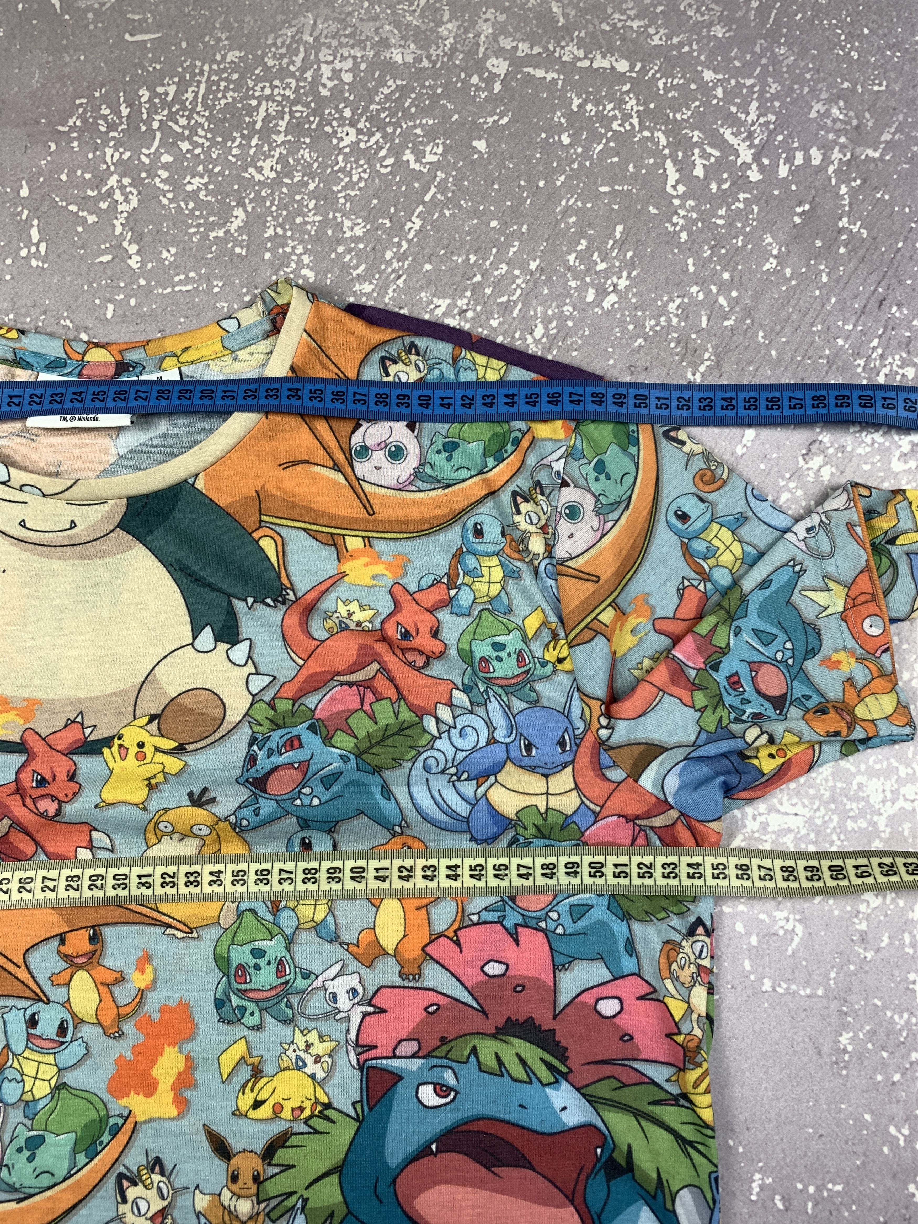 Cartoon Network × Nintendo × Pokemon Vintage Pokemon Monogram Movie T Shirt Mens M Size US M / EU 48-50 / 2 - 7 Thumbnail