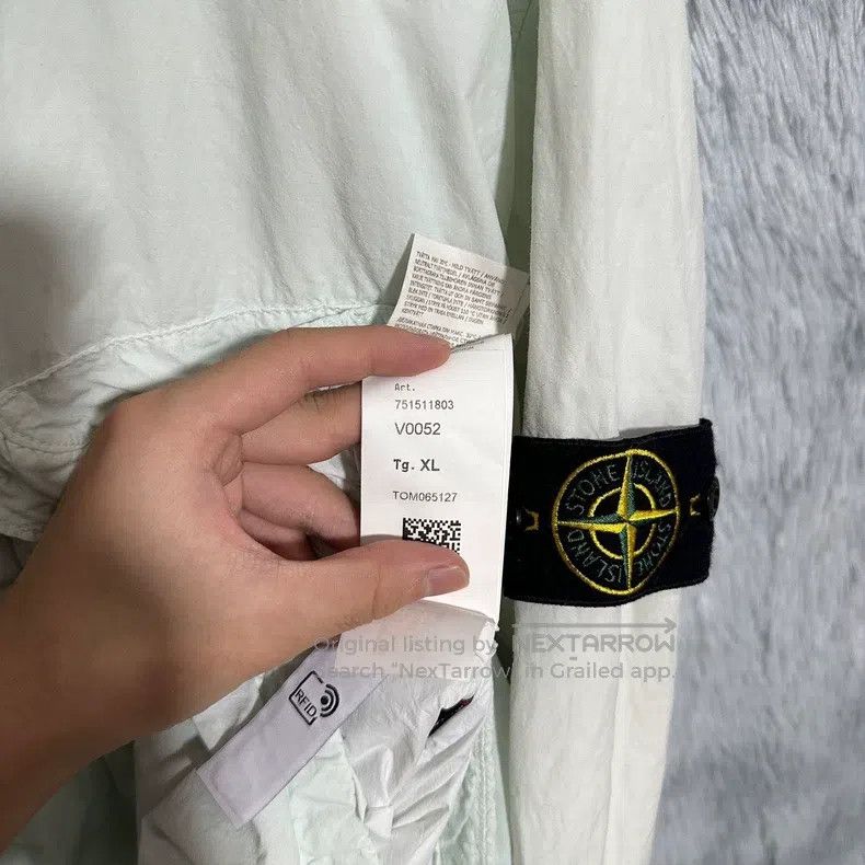 Stone Island Stone Island Thin P cotton jacket coat mint green XL size Size US XL / EU 56 / 4 - 7 Thumbnail