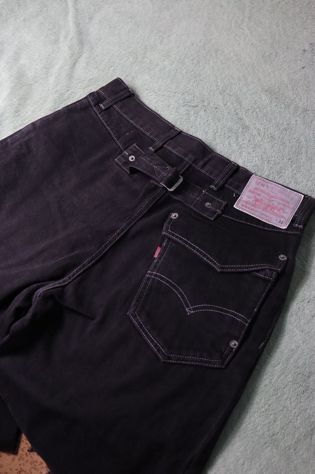 Kiko Kostadinov × Levi's Levi’s x Kiko Kostadinov Black Archive Bootcut Denim 31x34 Size US 31 - 10 Thumbnail