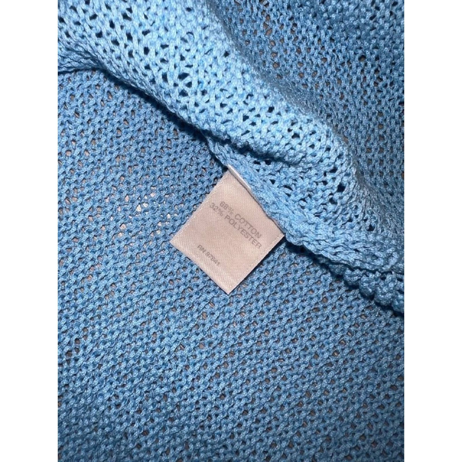 J. Jill J. Jill Knit V-neck Top T-shirt Y2K Blue Medium A005414 Size M / US 6-8 / IT 42-44 - 8 Thumbnail