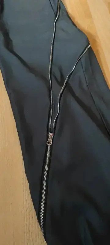 Jean Zipper Slit Straight Tube Casual Pants Size US 30 / EU 46 - 3 Thumbnail