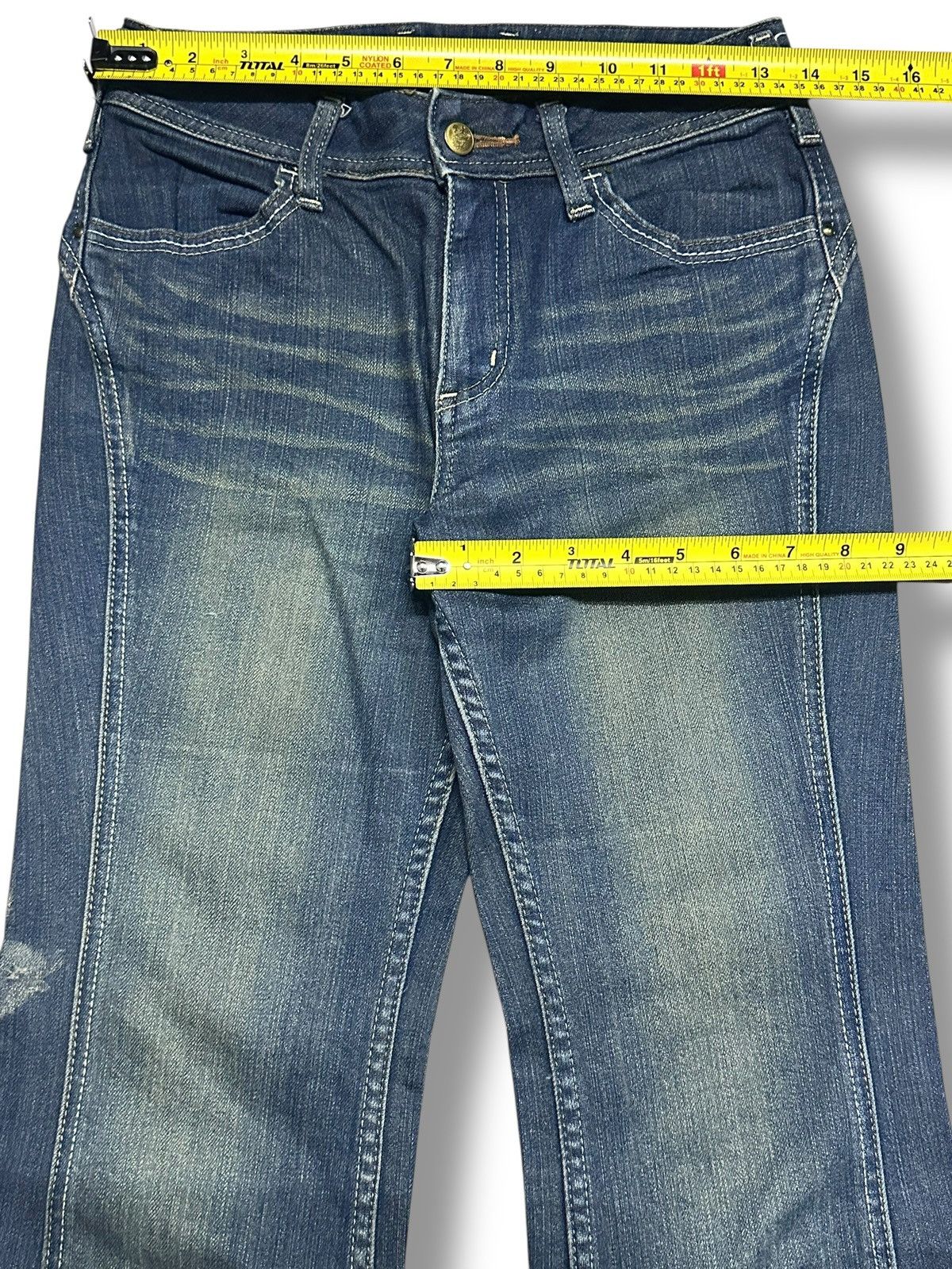 Japanese Brand Japan Jeans With Bootcut Wideleg Style and Faded Wash Size US 28 / EU 44 - 12 Thumbnail