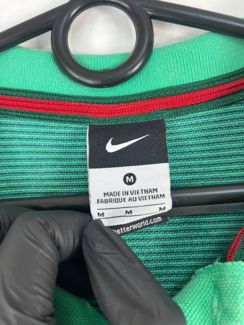 Nike Portugal Polo Shirt Nike 2016-2017 Green Striped Size M Size US M / EU 48-50 / 2 - 5 Thumbnail