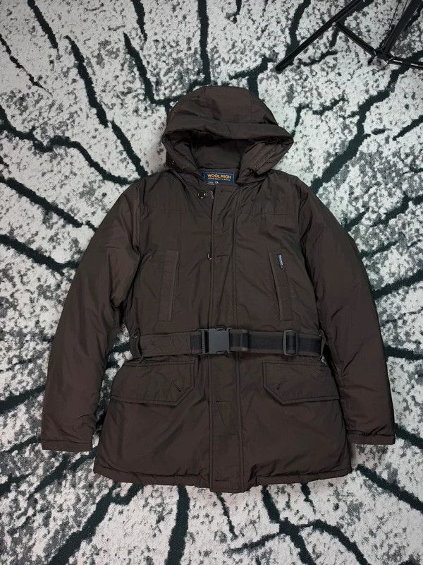 Other Woolrich brown winter parka jacket with M logo Size US M / EU 48-50 / 2 - 1 Thumbnail