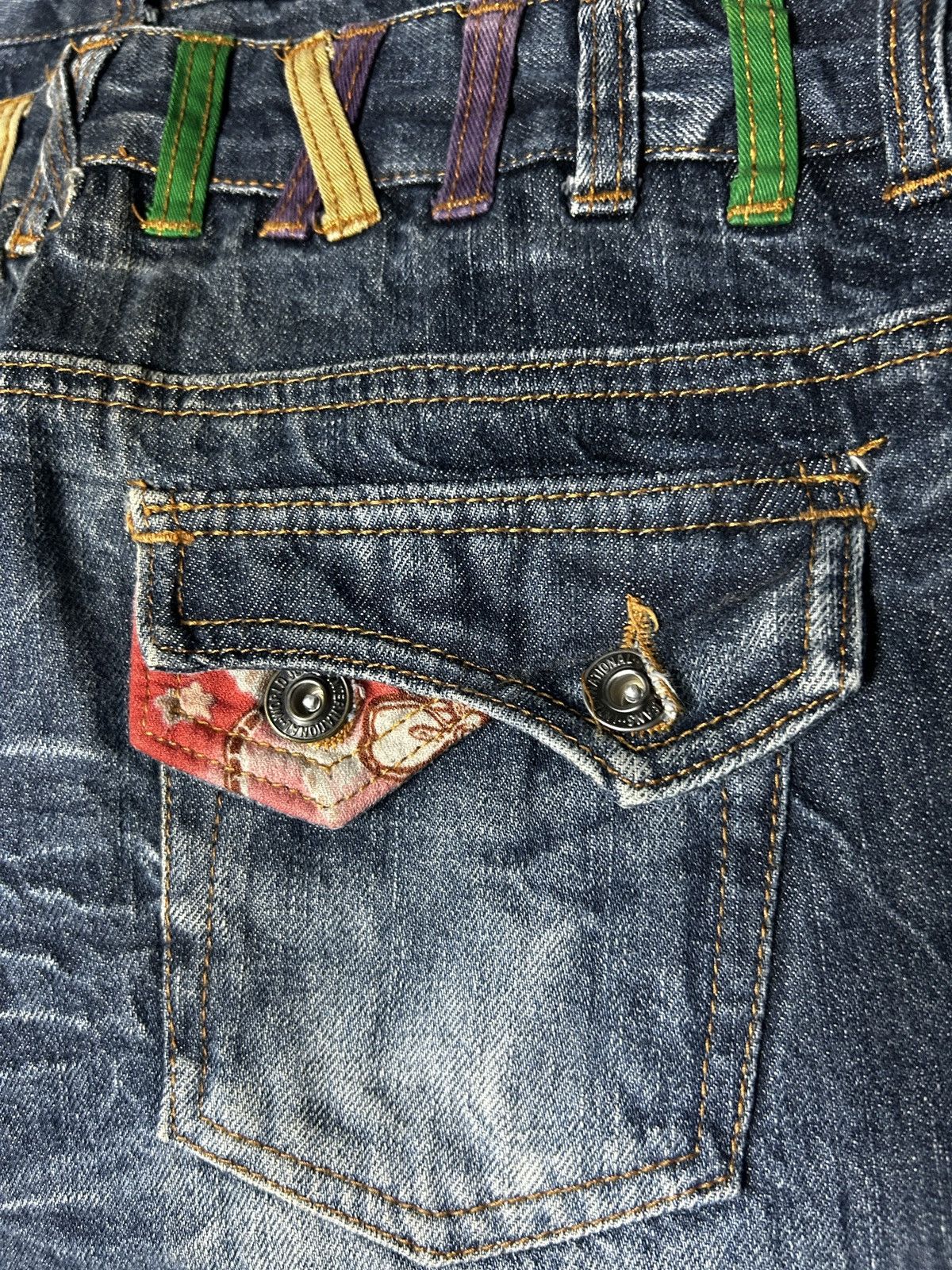 If Six Was Nine Nylaus double waist sick design grunge punk japanese style Size US 29 - 11 Thumbnail