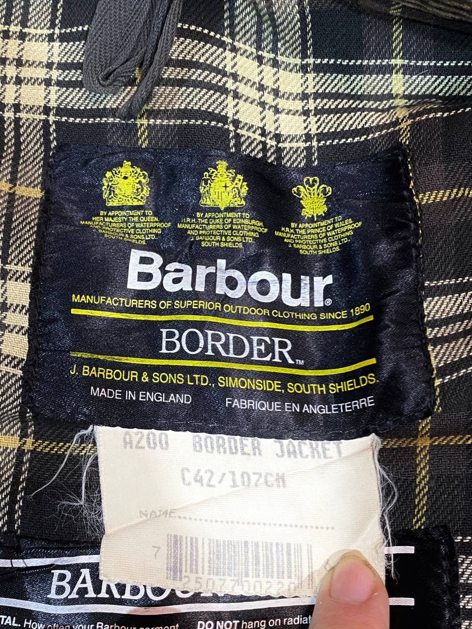 Barbour Barbour Border Waxed Vintage Men Jacket Size US XL / EU 56 / 4 - 17 Thumbnail