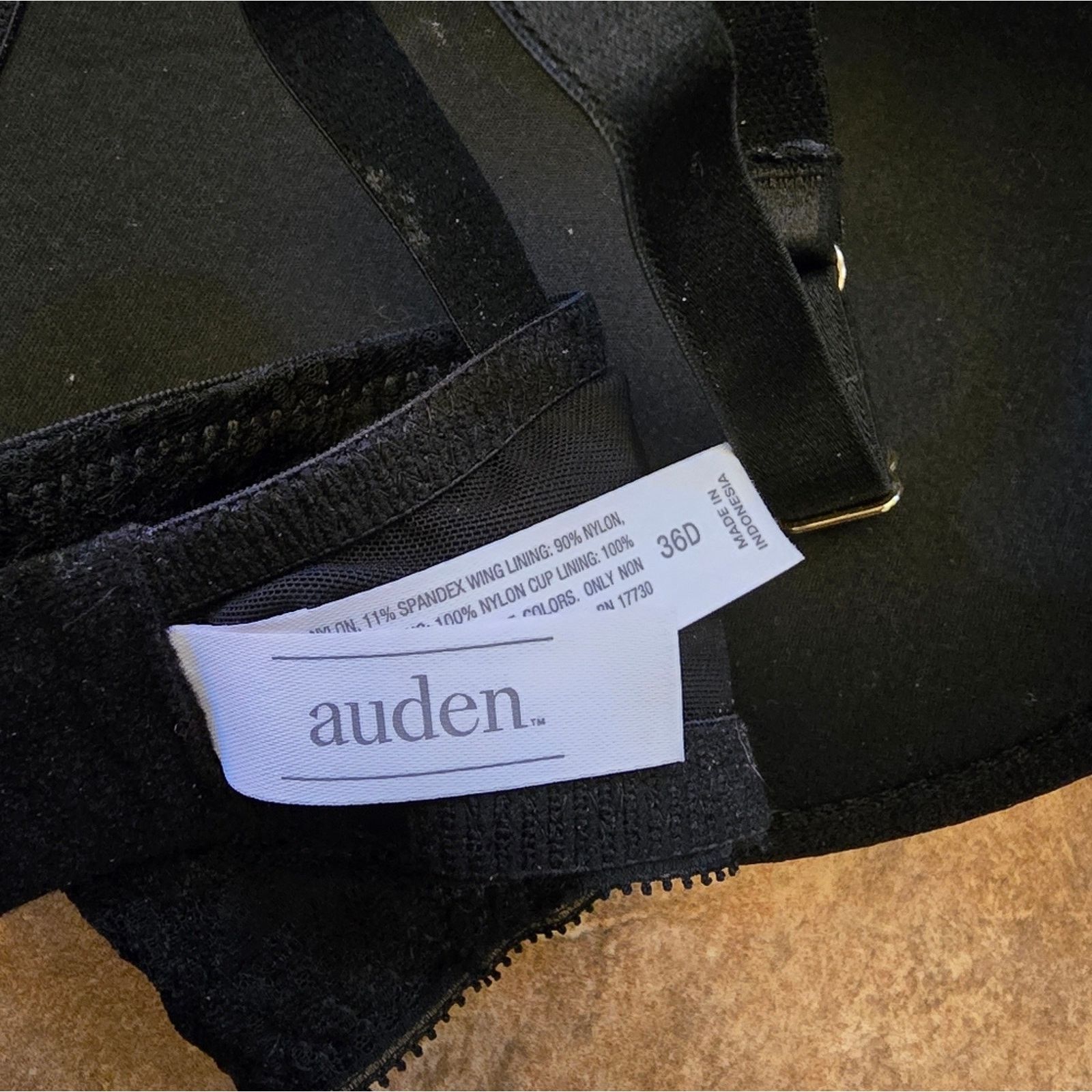 Other Black | AUDEN | Laced Overlay Bra Size ONE SIZE - 3 Thumbnail