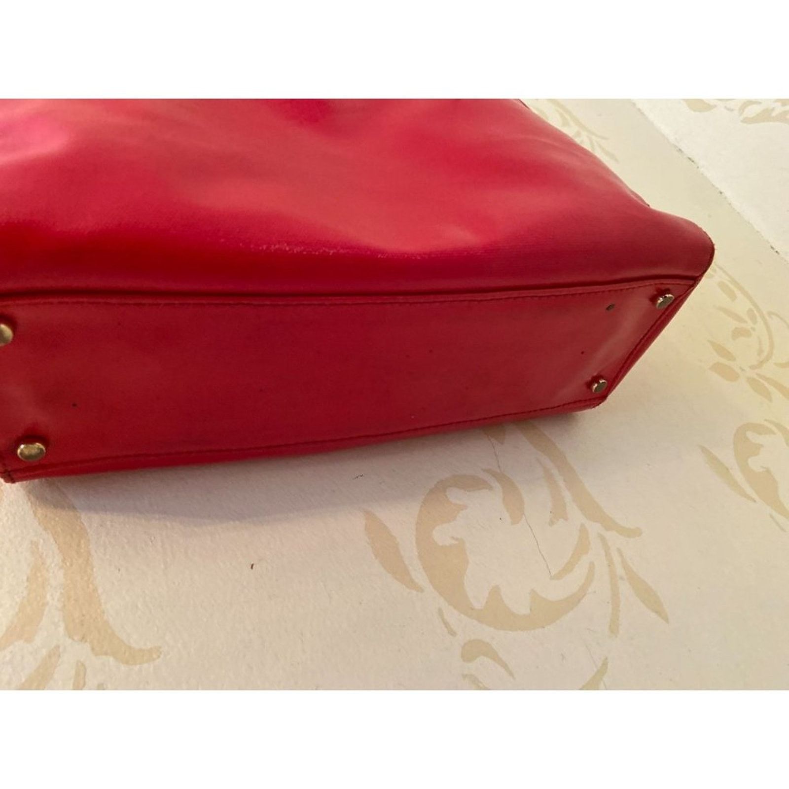 Kate Spade Ladies Kate Spade Red Patent Leather Tote Handbag Size ONE SIZE - 7 Thumbnail