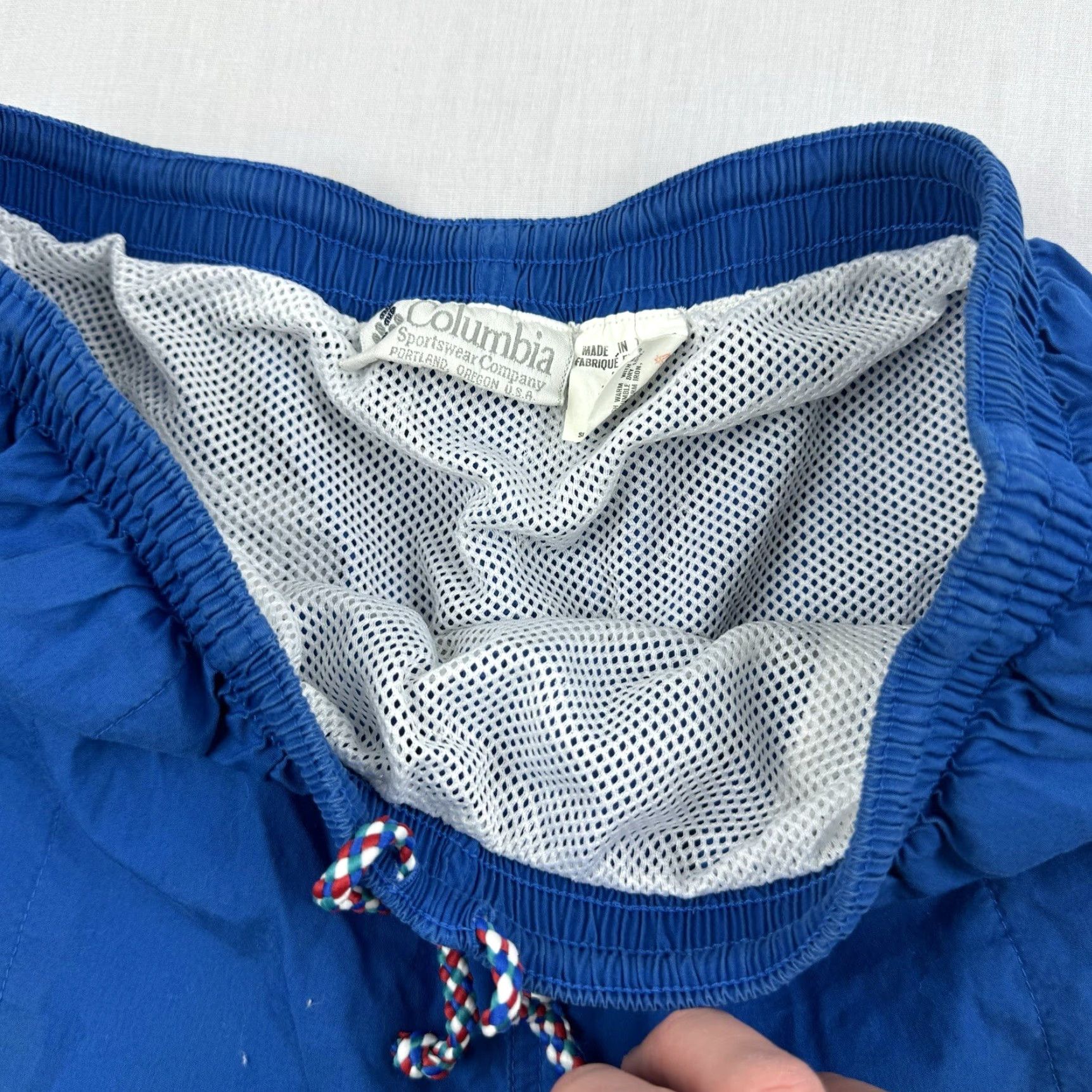 Vintage VINTAGE Columbia Swim Trunks Adult L Blue 90s Mens Trunks Size US 33 - 4 Thumbnail