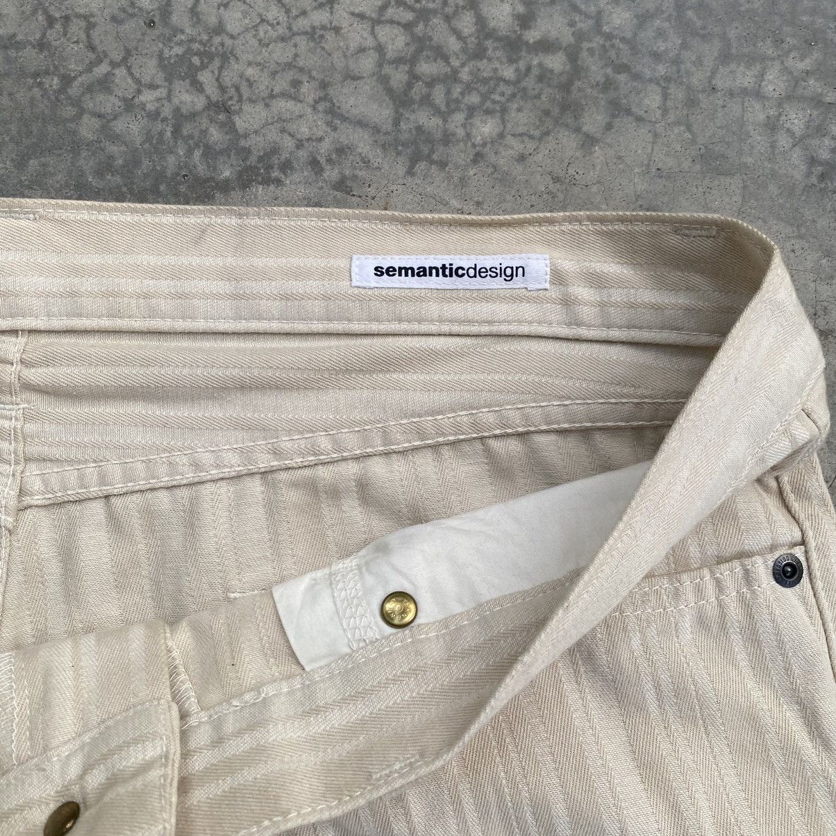 Designer × Japanese Brand × semanticdesign Semantic Design Stripe Flare Jeans Size US 34 / EU 50 - 7 Thumbnail