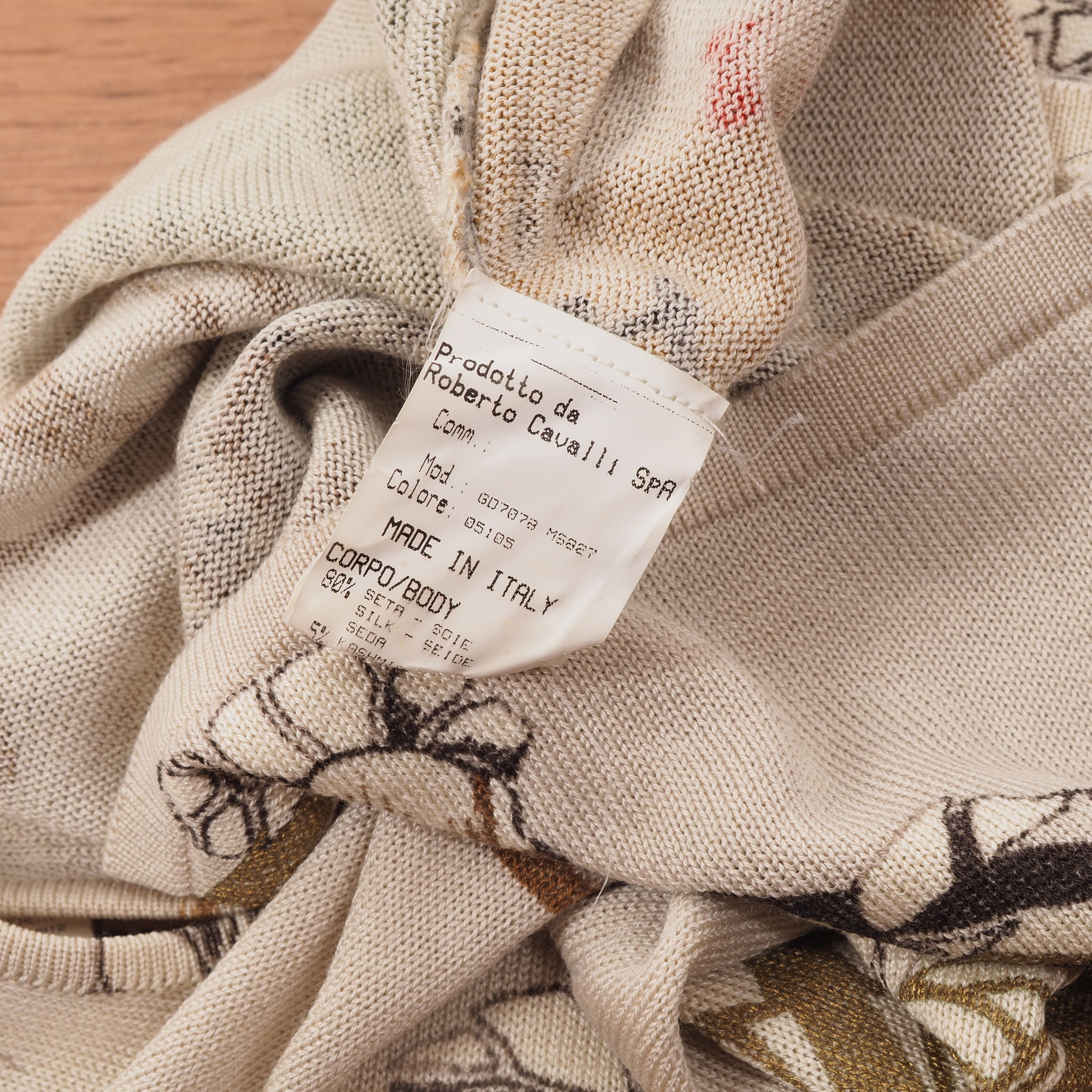 Roberto Cavalli Roberto Cavalli Vintage Wool Cashmere Knit Floral Tank Top Size S / US 4 / IT 40 - 9 Thumbnail