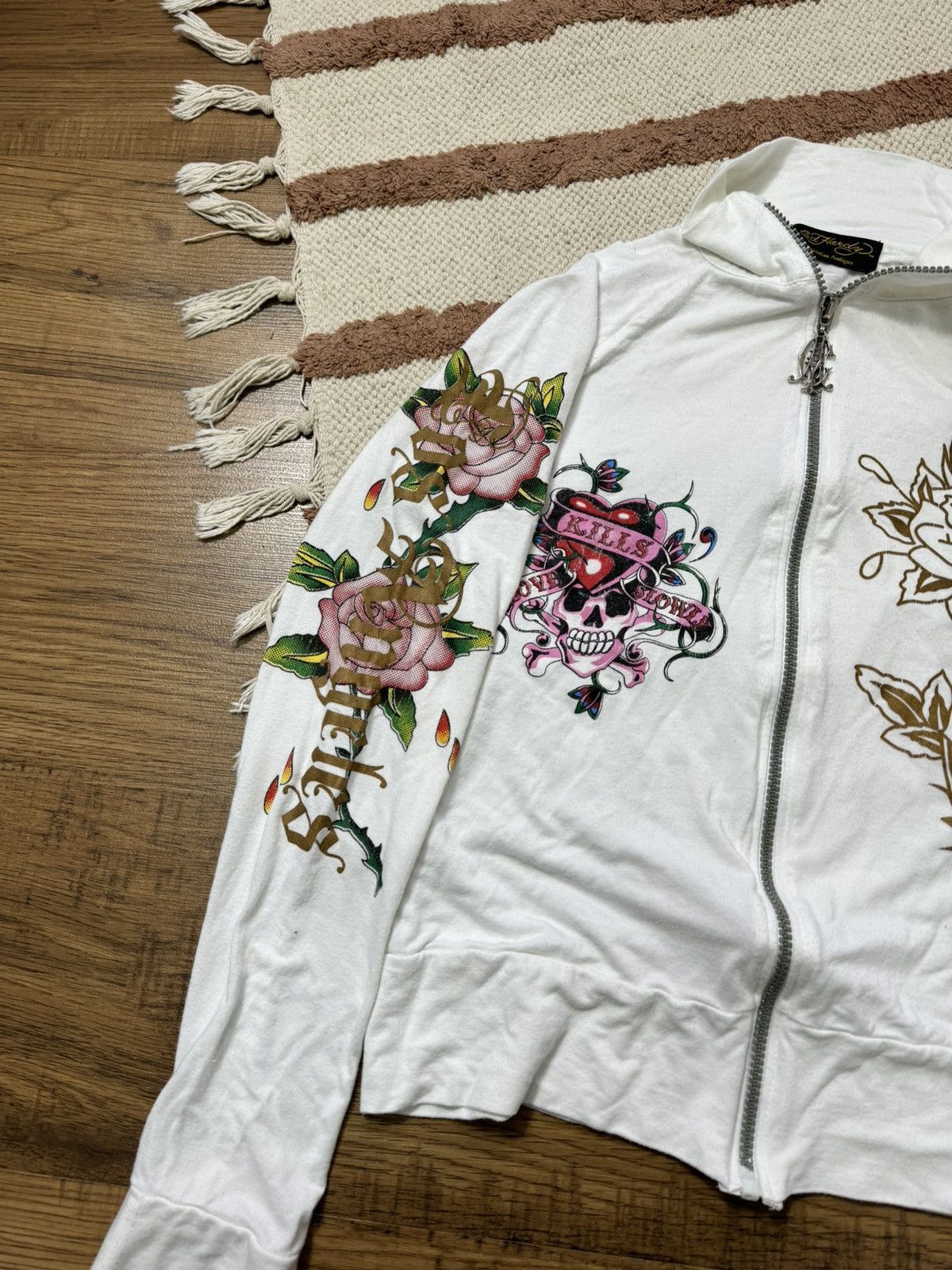 Ed Hardy VINTAGE ED HARDY PRINTED ZIP HOODIE Size M / US 6-8 / IT 42-44 - 6 Thumbnail