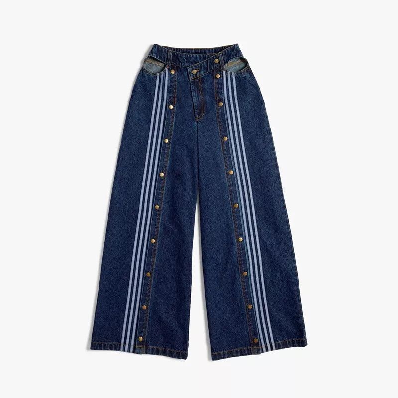 Adidas × If Six Was Nine Final Drop! adidas x Ivy Park Denim Wide-Leg Snap Pants Size US 36 / EU 52 - 5 Thumbnail