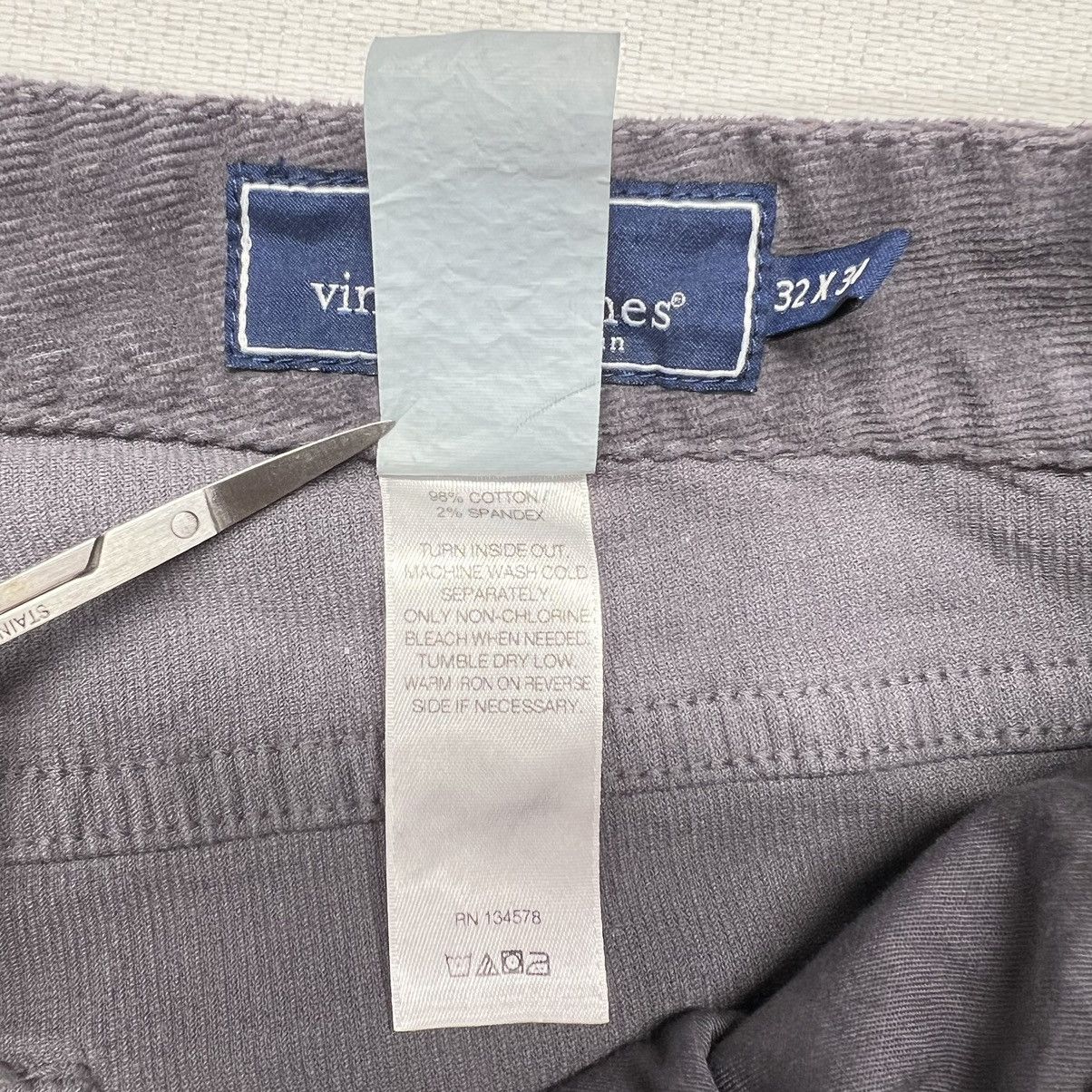 Vineyard Vines Vineyard Vines Pants Grey Corduroy 5 Pocket Slim Straight Size US 32 / EU 48 - 8 Thumbnail