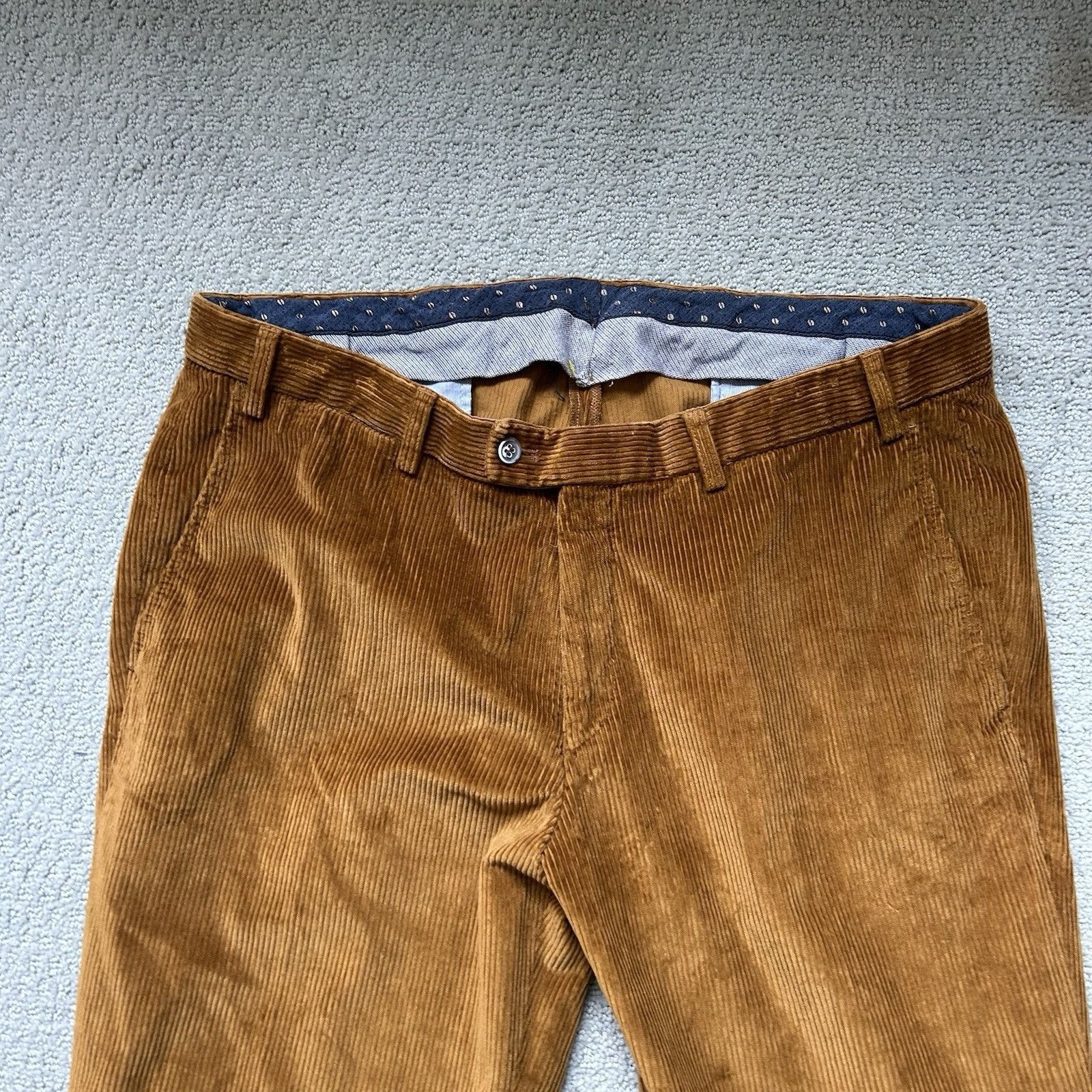 Carrol & Co. Carroll & Co Beverly Hills Men’s Pants Corduroy Tan Orange B Size US 34 / EU 50 - 3 Thumbnail
