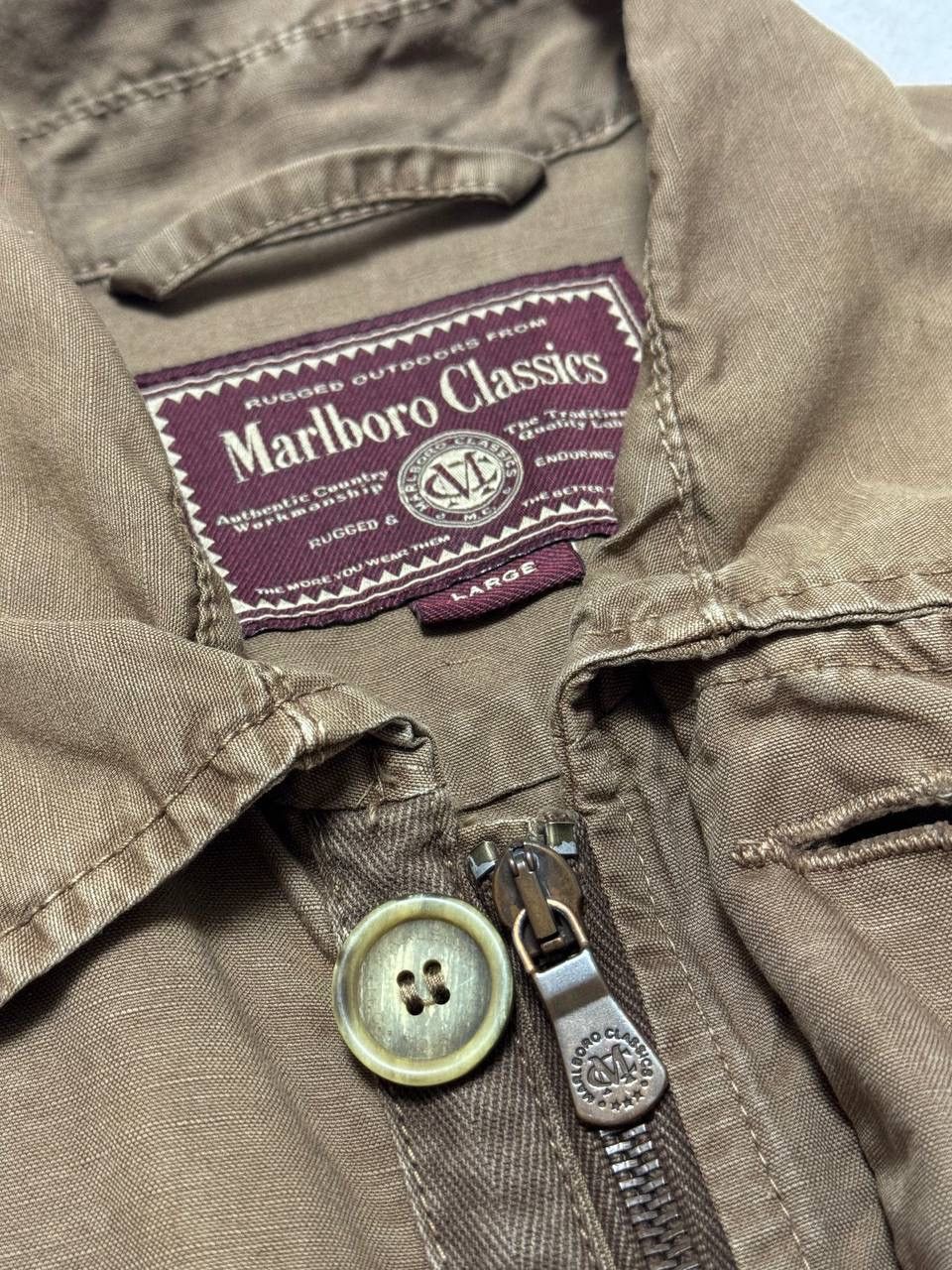 Marlboro Classics × Vintage Vintage Marlboro Classic Jacket Bomber Mens Y2K 90s Size US L / EU 52-54 / 3 - 8 Thumbnail