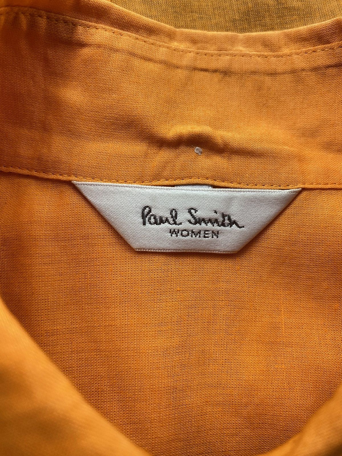 Paul Smith Paul Smith WOMEN Orange Sleeveless Button-up Shirt Size S / US 4 / IT 40 - 4 Thumbnail