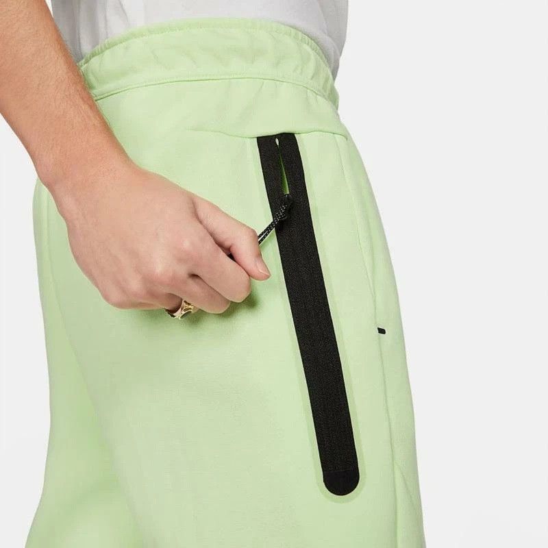 Nike Nike Tech Fleece Jogger Pants Cuffed Neon Lime Green Size US 33 - 3 Thumbnail