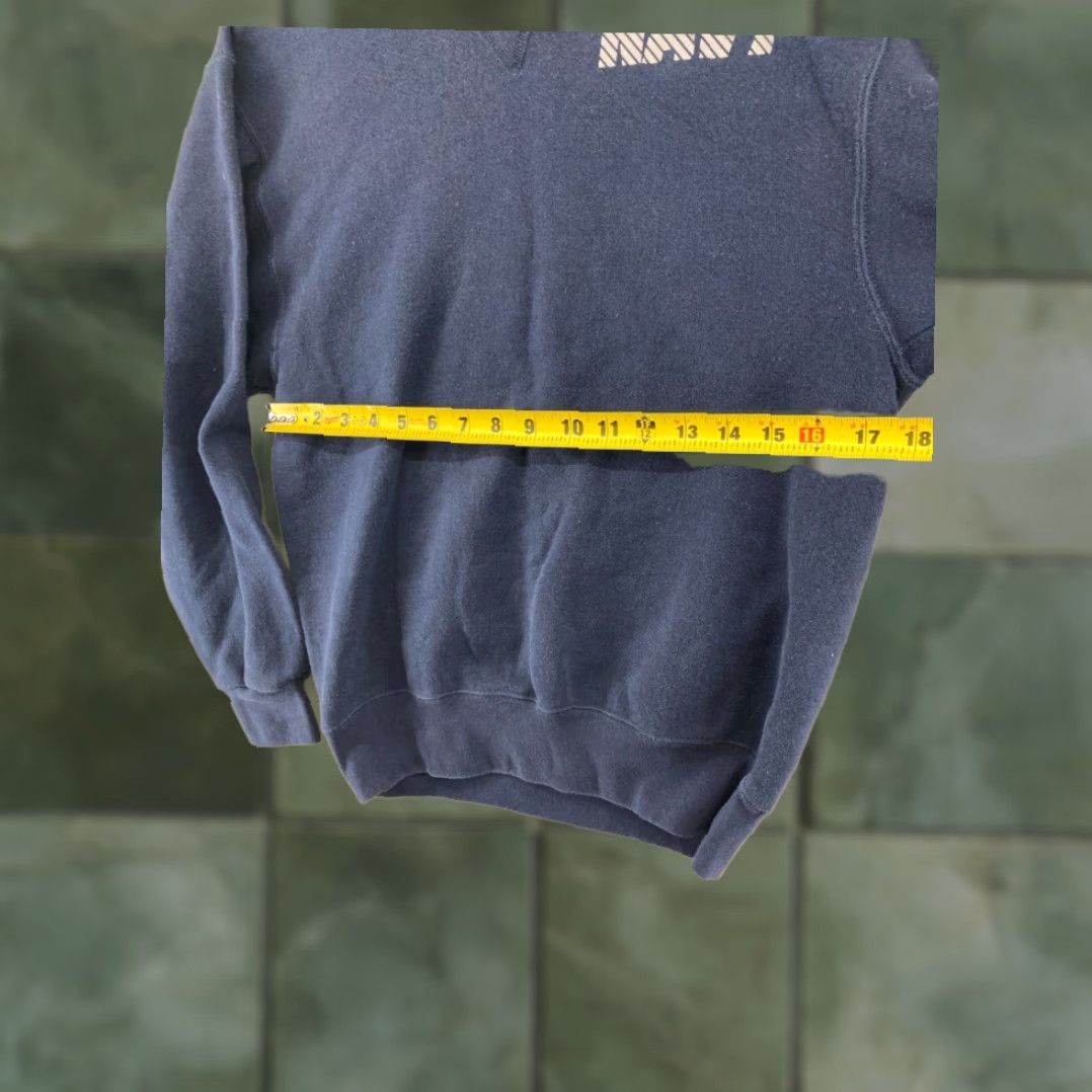 Soffe VINTAGE US Navy Sweatshirt Mens Small Blue Fleece Crew Neck Pullover Size US S / EU 44-46 / 1 - 2 Thumbnail